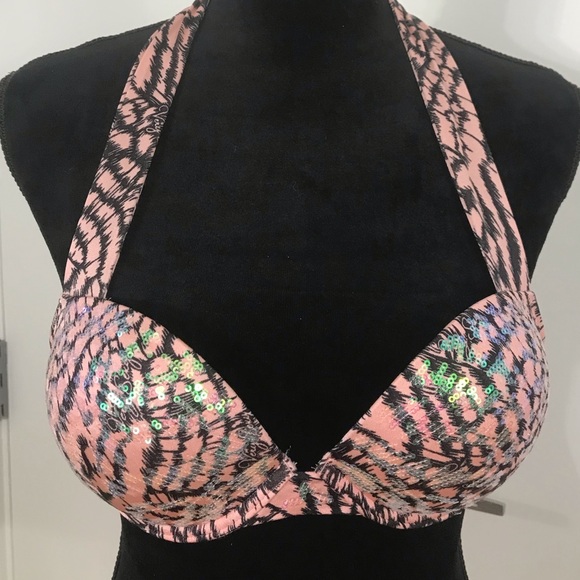 Victoria Secret Bombshell Sequin Pink Bikini - Picture 4 of 8